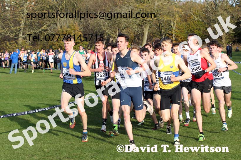 Mens under-20s, European Cross Country Championships Trials, Sefton Park, Liverpool. Photo: David T. Hewitson/Sports for All Pics